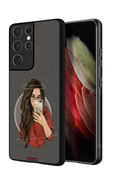 Tolwak غطاء حماية لهاتف سامسونج جالاكسي S21 ألترا 5G لالتقاط صور سيلفي