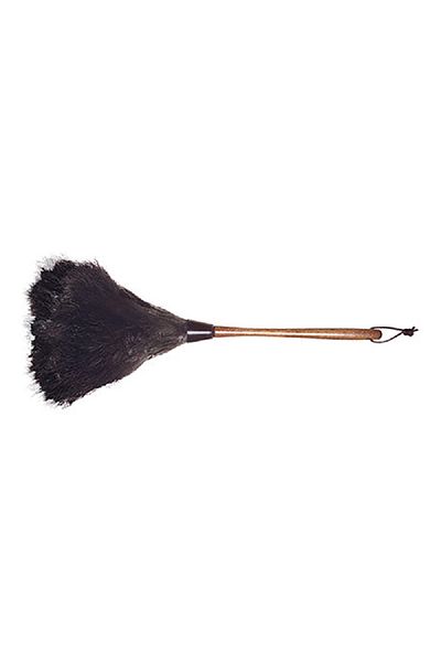 WOOLSHOP Ostrich Feather Duster Black and Brown 20inch