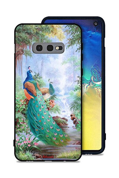 Tolwak غطاء حماية لهاتف سامسونج جالكسي S10e بنقشة الطاووس