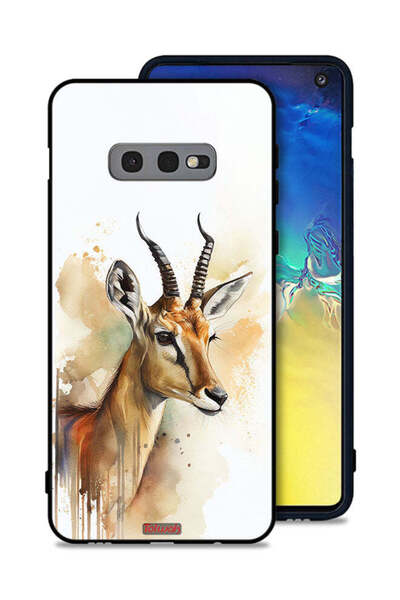 Tolwak غطاء حماية لهاتف Samsung Galaxy S10e بتصميم فن تجريدي من الغزلان