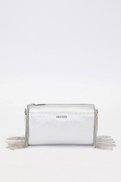 Levidor Premium Tassel Chain Detailed Shoulder Bag Silver