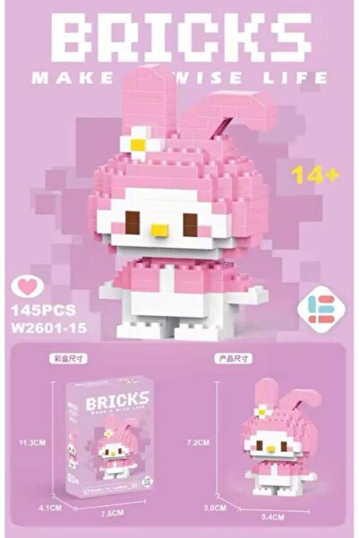 Genel Markalar Sanrio My Melody Bricks 3D Yapboz Yapı Oyuncak Puzzle Yapı Oyu...