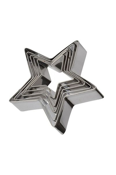 BV Set of 5 star-shaped cookie cutters, 9 cm, 511COF