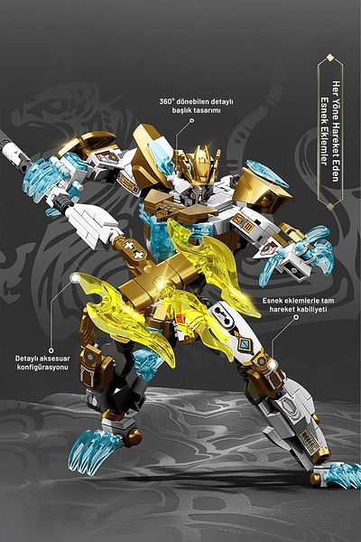 Sembo Block White Tiger Commando Figure Building Block Set