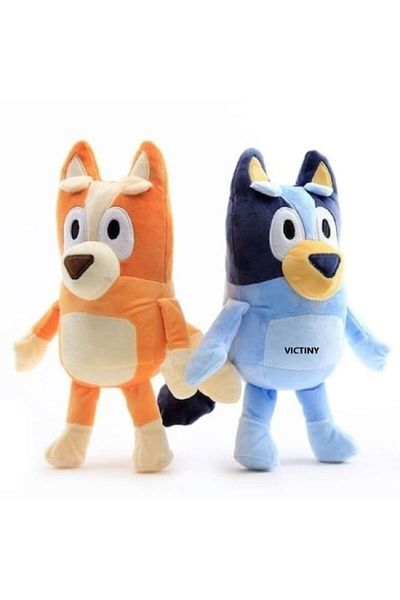 victiny Set 2 Plush Toys VICTINY ®, Bluey and Bingo, size 28 cm