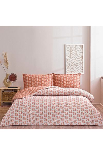 Taç Set cuvertură de pilota unică Seç&ser Lorien Orange (cu model pe două părți)