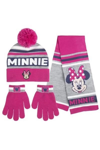 Minnie Mouse Winter Set – Hat, Gloves & Scarf