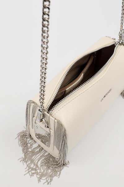 Levidor Premium Tassel Chain Detailed Shoulder Bag Beige