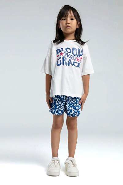 Rolypoly Mother daughter shorts set - white