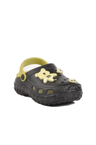 AYAKMOD Children's Black Beach Slippers Sabo Slippers 960