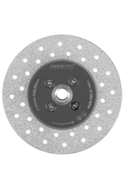 Strend Pro Disc diamantat, 2 în 1, tăiere și șlefuire beton, marmură, plăci ceramice, 125 mm, M14, Strend Pro