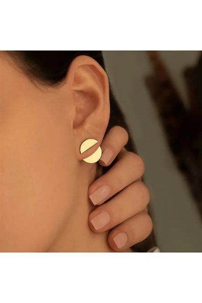 Ayzen 2 Round Disc Earrings