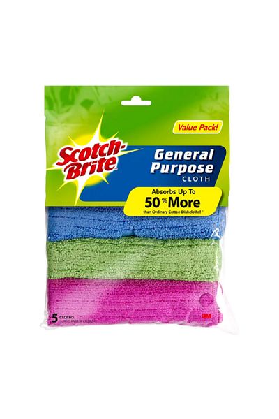 Scotch Brite General Purpose Microfibre Cleaning Cloth Multicolor 30 x 30cm