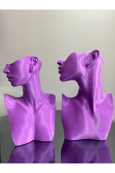 Goplast Premium Manichin de bijuterii decorative de culoare violet Set de 2 s...