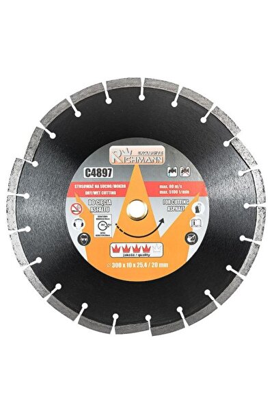 richmann exclusive Disc diamantat pentru asfalt, tăiere umedă și uscată, 300x 25,4/20 mm, Richmann Exclusive