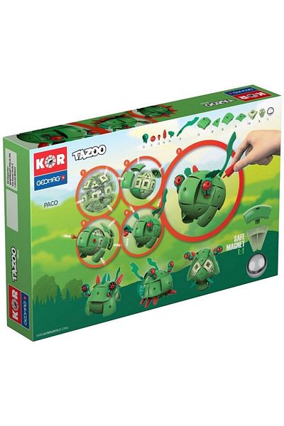 GEOMAG Tazoo Paco – Magnetic Construction Set – 71 Pieces