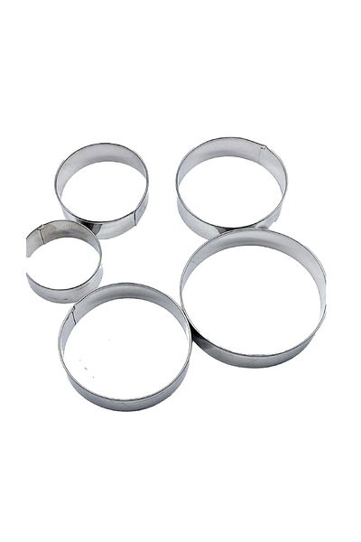 BV Set of 5 Circle cookie cutters, 9 cm, 512COF
