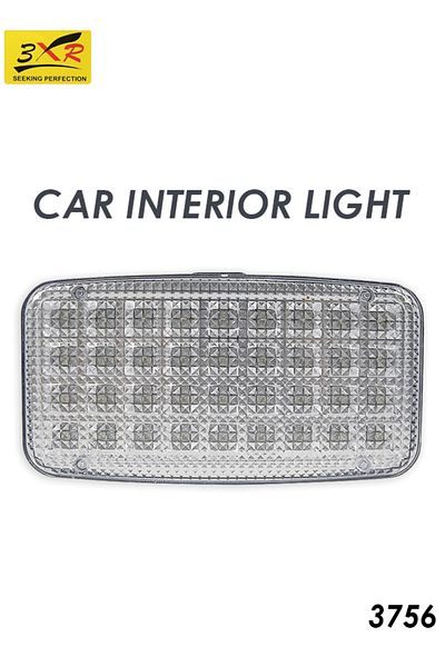 3XR 36 LED Car Roof Interior Light with On/Off Switch – Ceiling Dome Lamp for Vans, Taxis, Campers