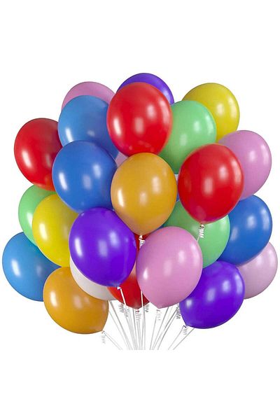 Luxi Set of 100 Light Colored Balloons - Elegant and Versatile Decor for Any Event