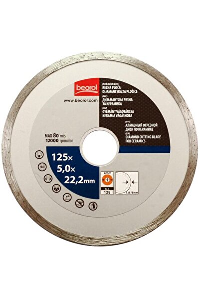 beorol Δίσκος διαμαντιού συνεχούς υγρής κοπής 125mm
