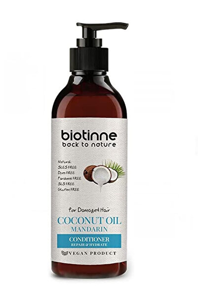 biotinne بلسم بخلاصة زيت جوز الهند واليوسفي من بيوتين، 300 مل، لون بني