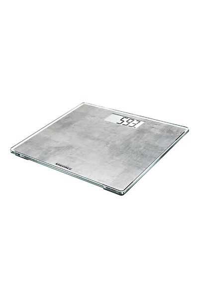 SOEHNLE Compact Concrete Square Shaped Non-Slip Digital Bathroom Scale Grey 180kg
