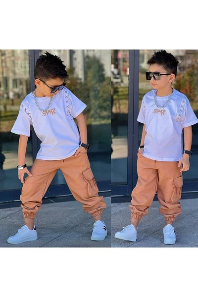 RAPAPA Boy's Parachute Bottom Top Suit 545-K