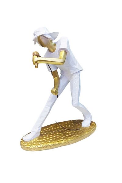 BV Decorative statuette, Singer, White, 18 cm, WX8252