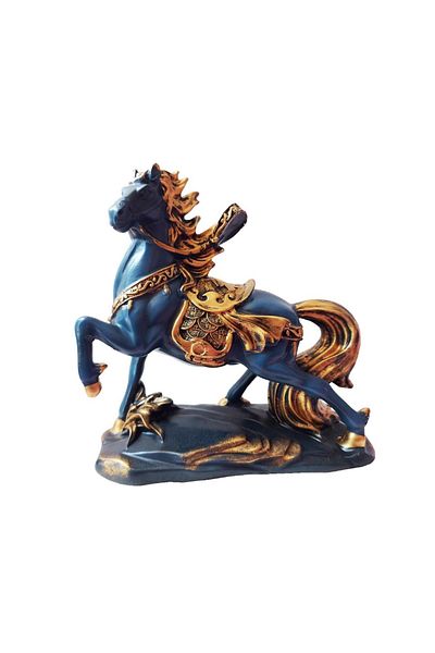 BV Horse Statuette, Blue, 26 cm, TT031
