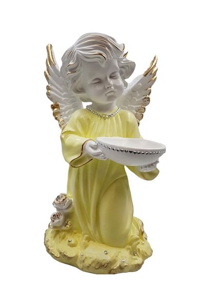 BV Decorative statuette, Angel, Yellow, 32 cm, DV08-4S