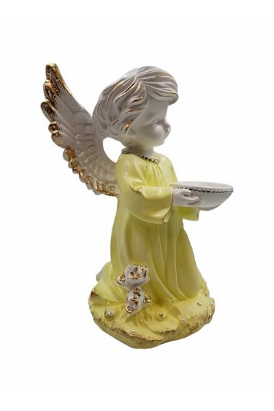 BV Decorative statuette, Angel, Yellow, 32 cm, DV08-4S