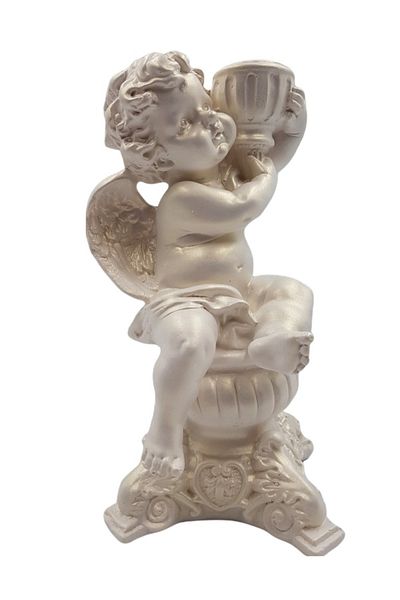 BV Decorative statuette, Angel, White, 23 cm, DV101-22P