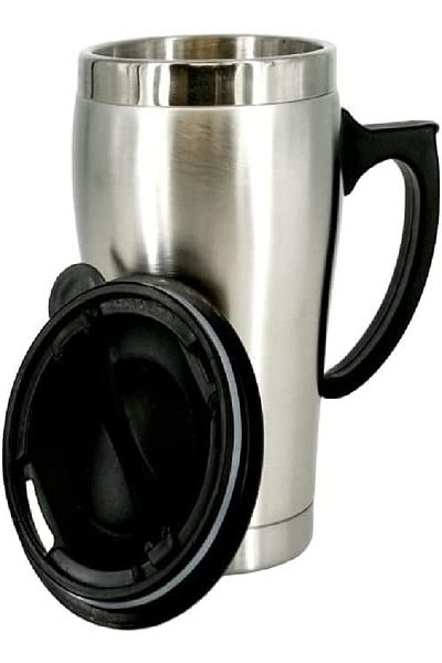RAHALIFE HOME SOLUTION Rahalife Stainless Steel Travel Coffee Mug with Handle & Leakproof Lid – Reusable Hot/Cold Cup