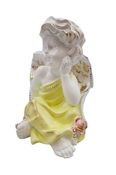 BV Decorative statuette, Angel, Yellow, 25 cm, DV21-16S