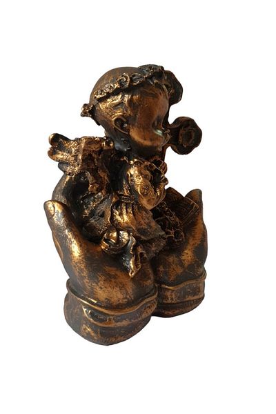 BV Decorative statuette Angel, Brown, 21 cm, 432Y