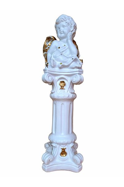 BV Decorative statuette, Angel, White, 52 cm, DVAN0025-3G