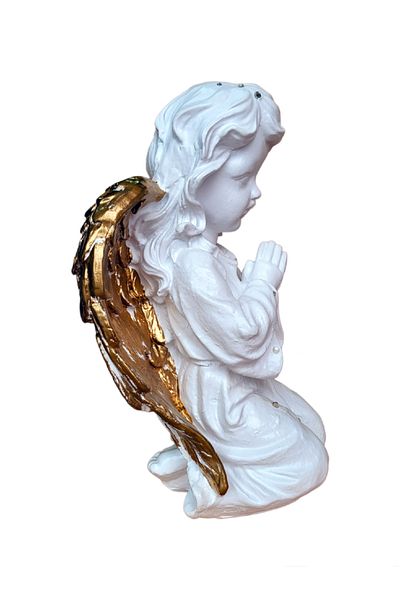 BV Decorative statuette, Angel, White, 33 cm, DVAN0704-3G