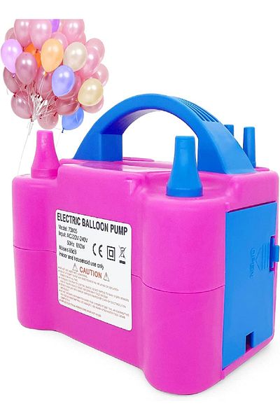 Generic Rahalife Electric Balloon Pump – Portable Air Blower for Party Decor, Arch & Garland – Pink