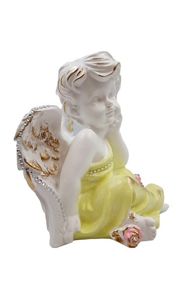 BV Decorative statuette, Angel, Yellow, 25 cm, DV21-16S