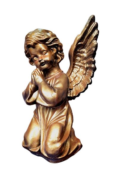BV Decorative statuette, Angel, Gold, 29 cm, DVAN0032-9P
