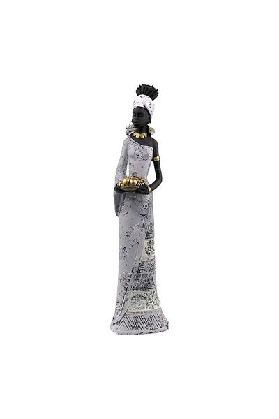 BV Decorative statuette, Black woman with fruit basket, 31 cm, 1735H