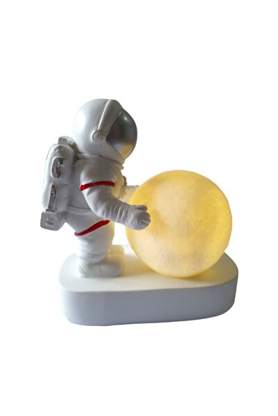 BV Statuetă decorativă, Astronaută, Albă, 16 cm, GX2000