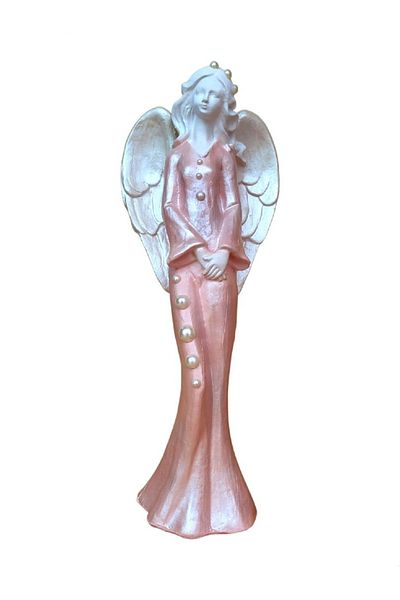 BV Decorative statuette, Angel, Pink, 33 cm, DVAN0045-2G