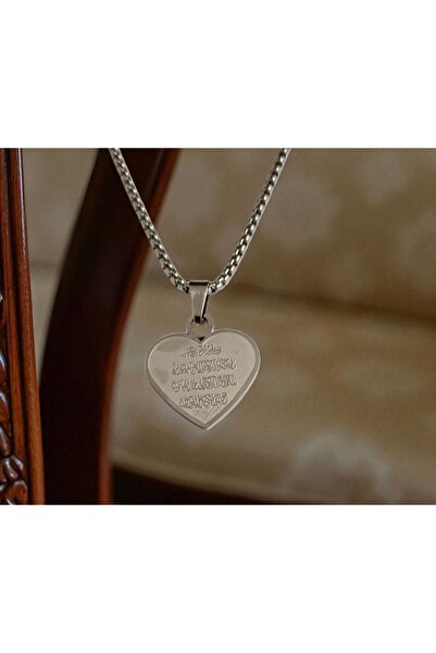 AKSESUARIM Nazar Dualı Çelik Kolye Ucu