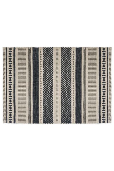 Atmosphera Printed Decorative Rectangular Cotton Rug Assorted Color 60 x 90cm