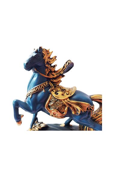 BV Horse Statuette, Blue, 26 cm, TT031