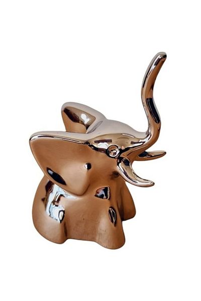 BV Decorative statuette, Elephant, Silver, 12 cm, DV02705AG