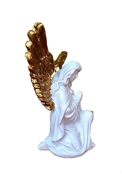 BV Decorative statuette, Angel, White, 34 cm, DVAN0702-3G