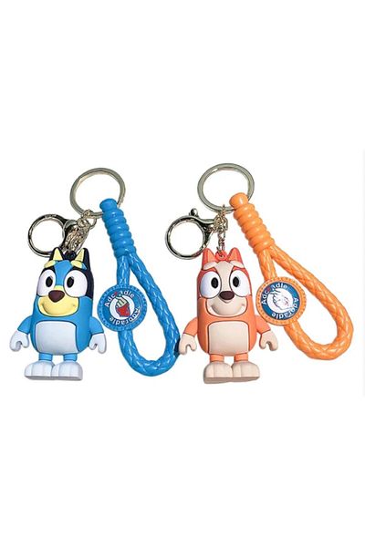 victiny Set 2 Keychains for VICTINY® Backpack, Bag, Pencil Case, Bingo/Bluey Model, for Adults and Kids, Or