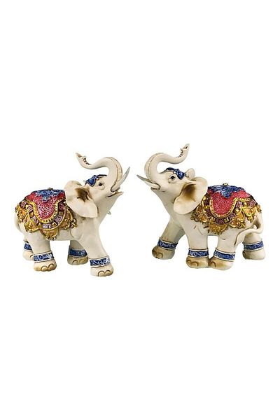 BV Decorative statuette, Two elephants, 21 cm, 1764H
